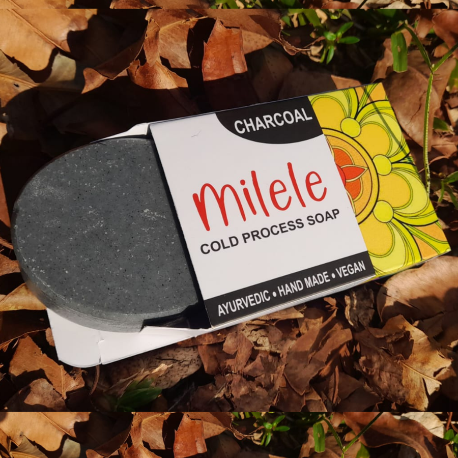 Cold Process Handmade Charcoal Soap - MILELE
